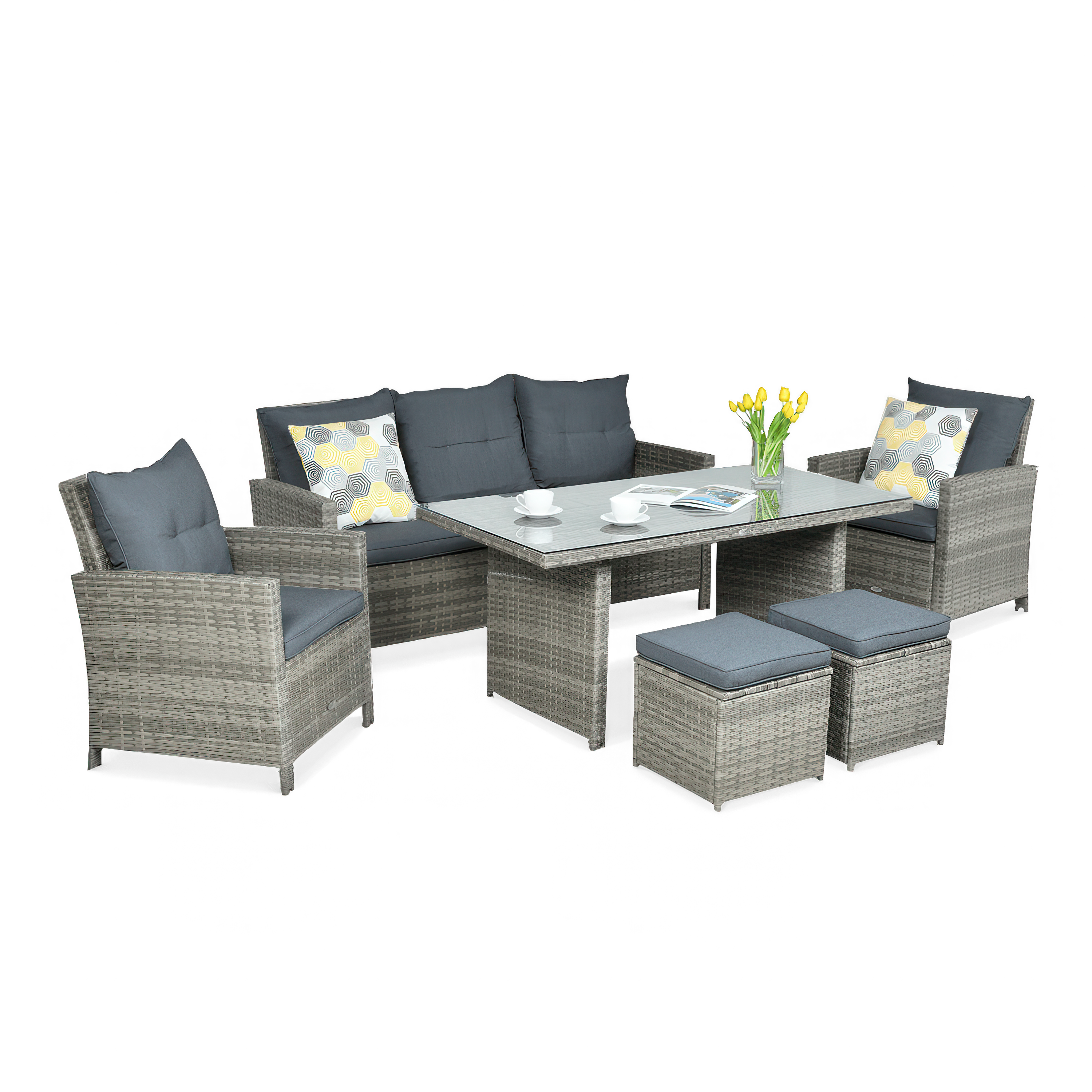 Set Technorattan IBIZA Gri