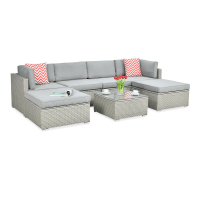 Canapea de colț Technorattan PORTO Grey