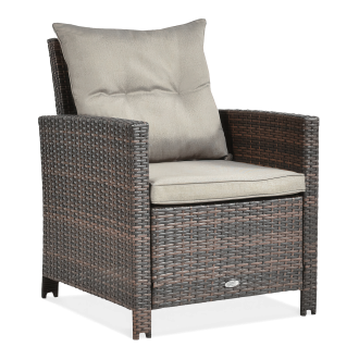 Technorattan fotoliu IBIZA Brown