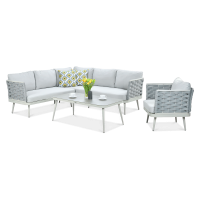 Colț de grădină MARINEL + fotoliu Gri deschis