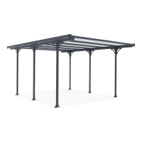 Carport MONTANA 3.1x4.3m Gri rece