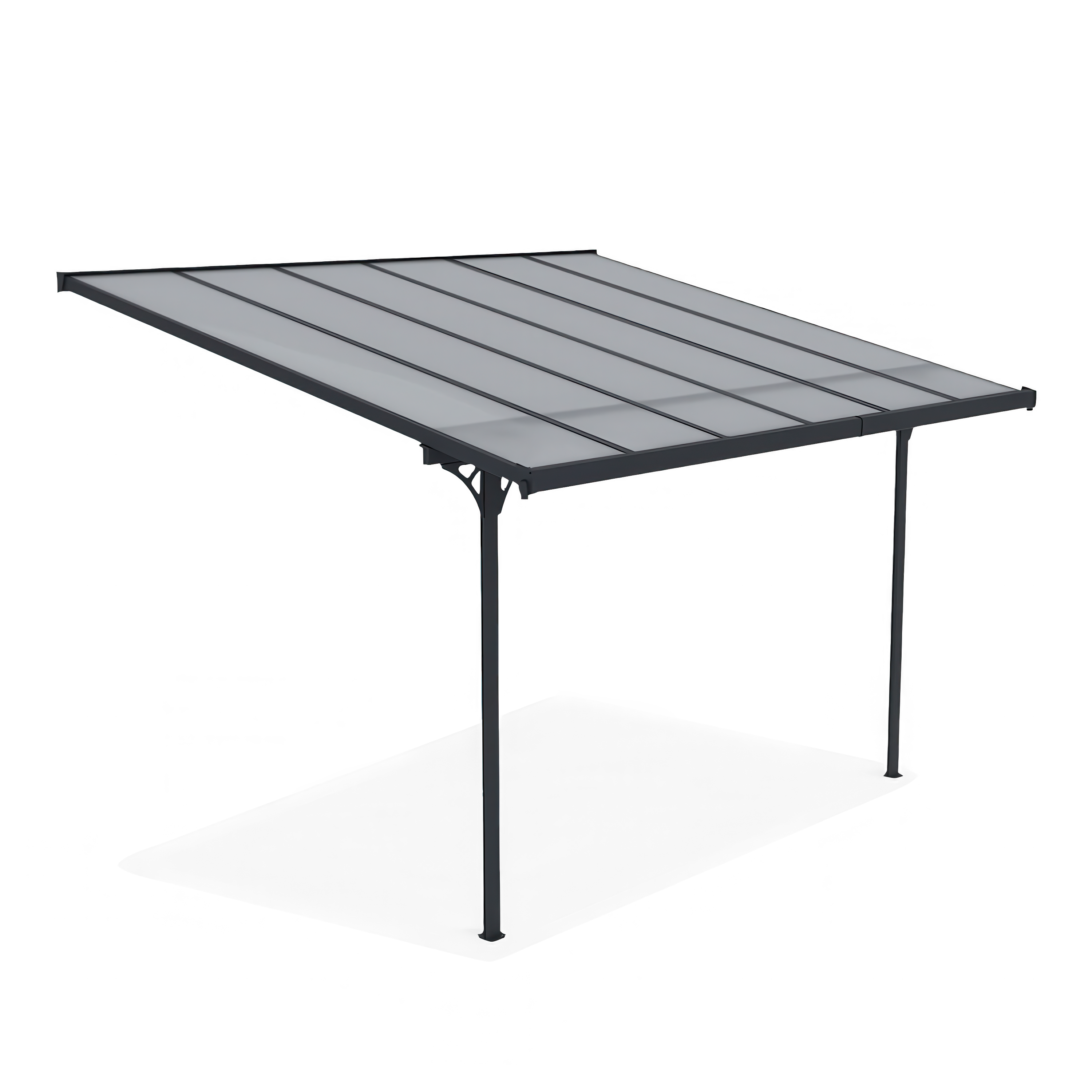 Adăpost de terasă ATLANTA 3.7x3m Cold Grey