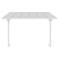 Adăpost terasă ATLANTA 3.7x3m Alb