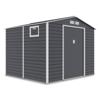 Casa de scule MONTREAL 277x259cm Gri rece - Hardmaister