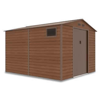 Domek narzędziowy Montreal 277x319 cm na białym tle