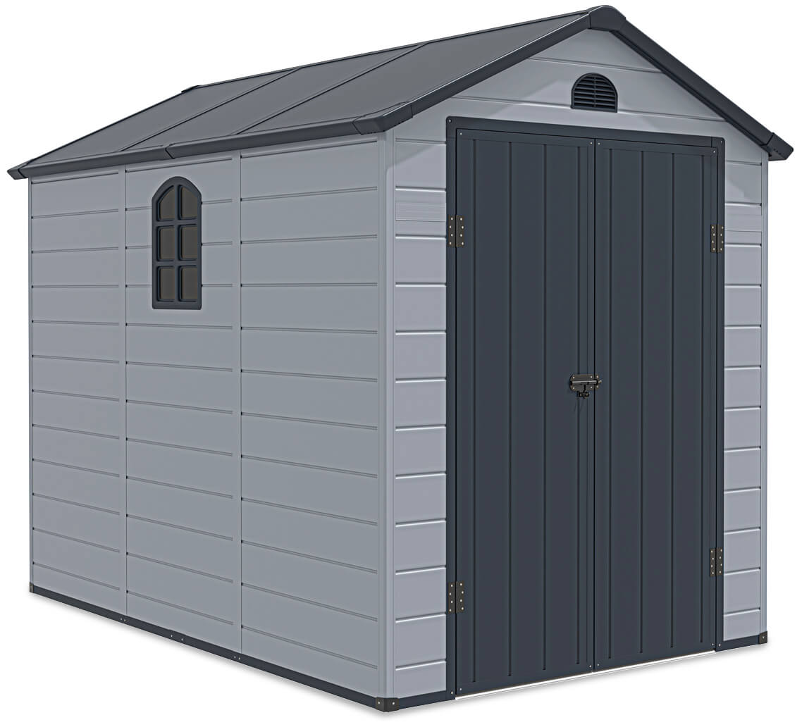 Șopron pentru scule VERMONT 190x280cm Gri deschis - Hardmaister