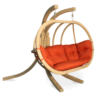 O-ZONE PREMIER fotoliu suspendat din lemn Roșu