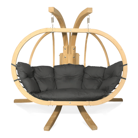 O-ZONE PREMIER fotoliu suspendat din lemn Grafit