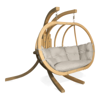 O-ZONE PREMIER lemn hamac scaun Cream