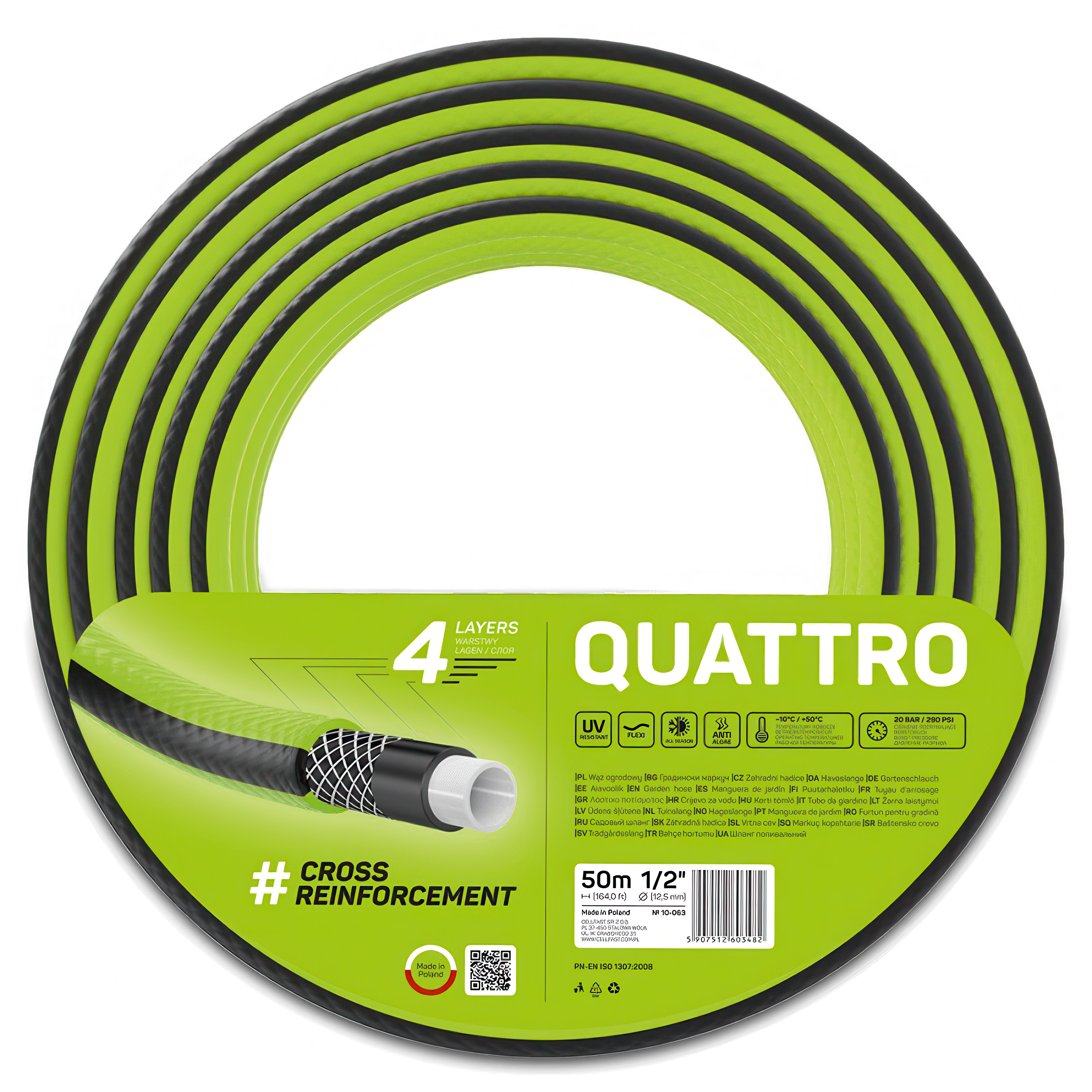 Furtun de grădină QUATTRO 1/2" 50m Cellfast