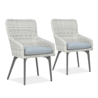 Technorattan fotoliu 2x MILANO alb gri