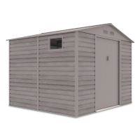 Casa de scule MONTREAL 277x259cm Lemn deschis - Hardmaister