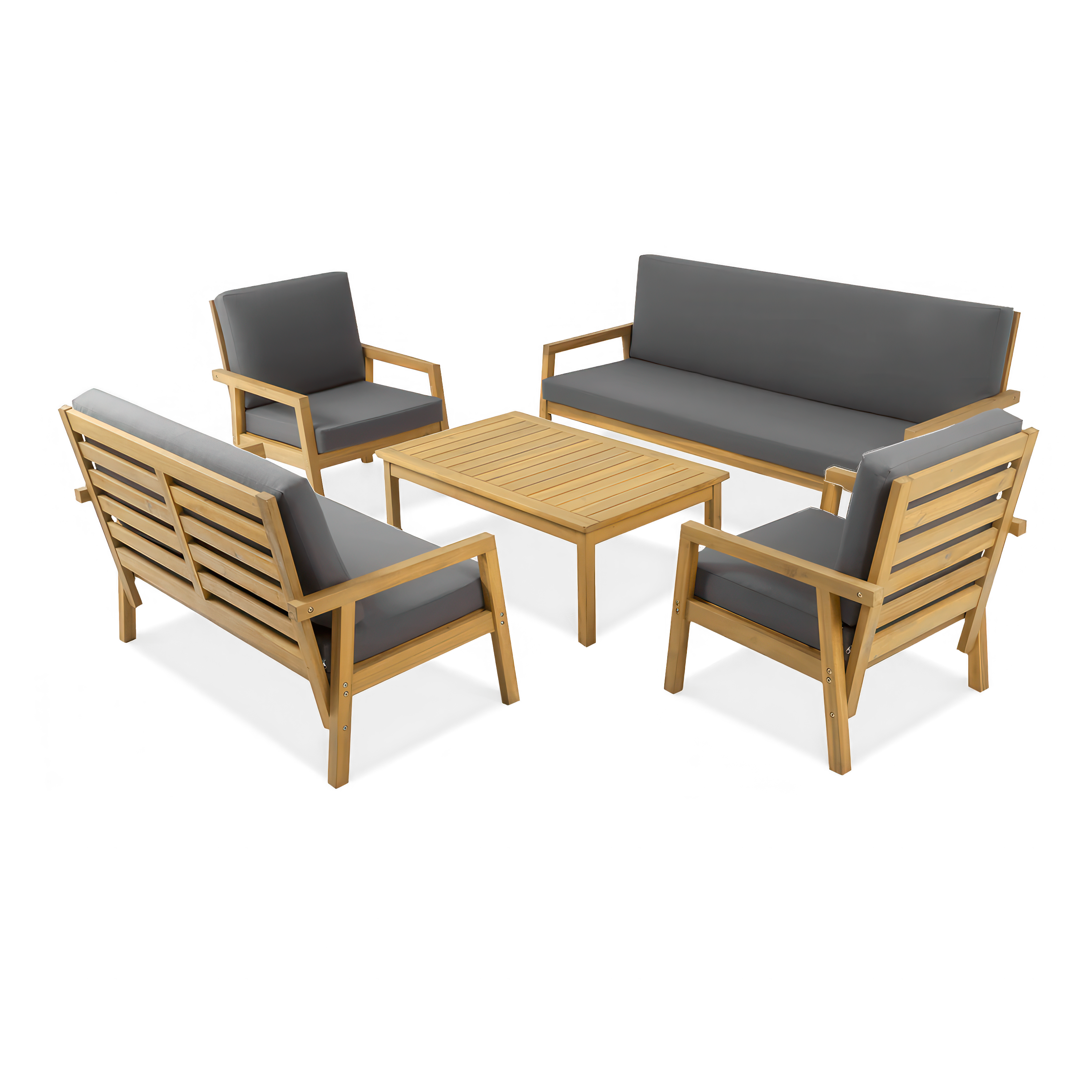 Set mobilier de grădină din lemn SANDVIK