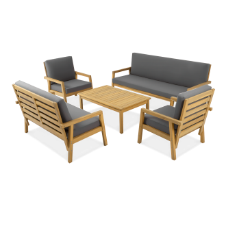 Set mobilier de grădină din lemn SANDVIK