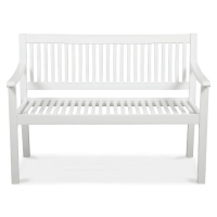 Bancă de grădină din lemn ALNES Alb