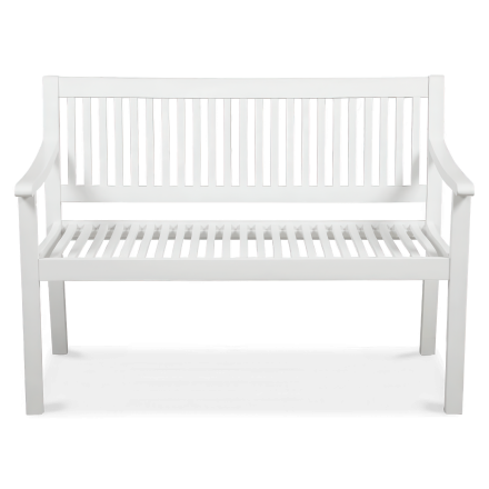 Bancă de grădină din lemn ALNES Alb
