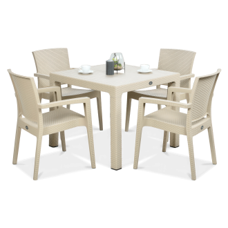 Novussi ZENIT 4+1 Set restaurant Cappuccino