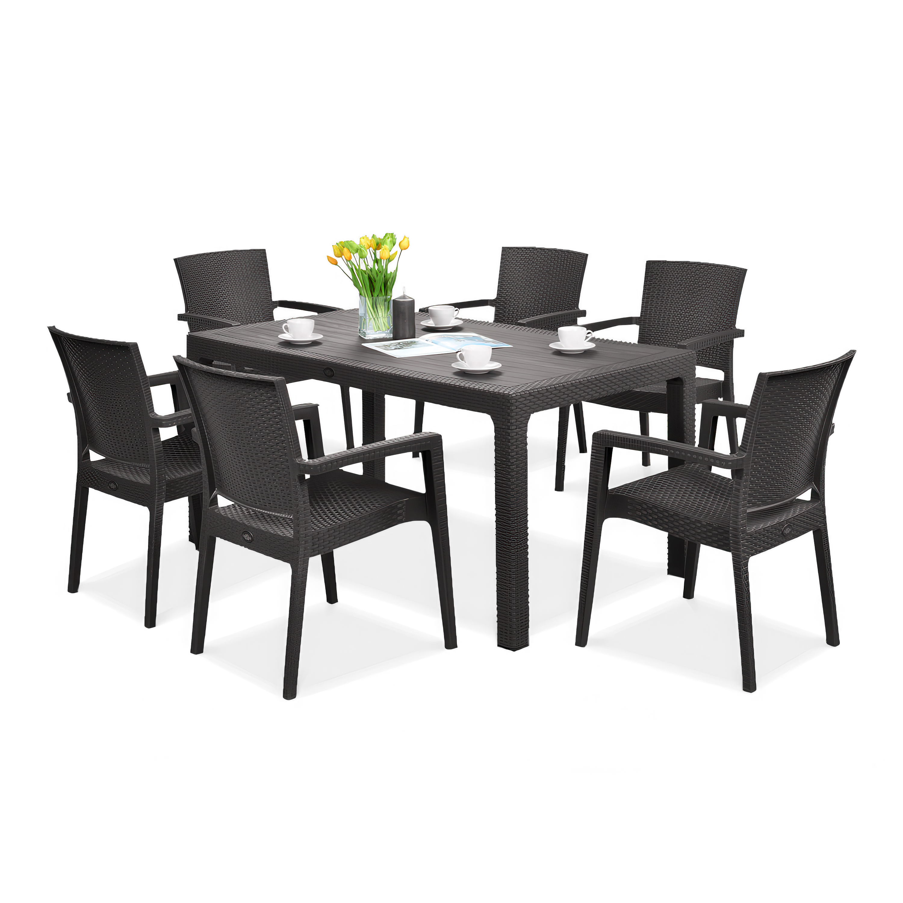 Novussi LIVERNO 6+1 set patio maro