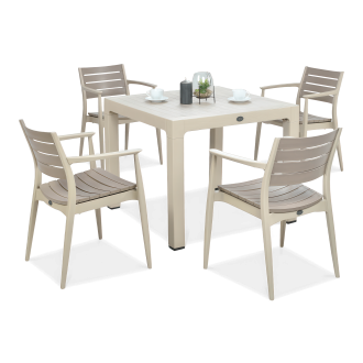 Set restaurant Novussi REGNUM 4+1 Cappuccino/ maro desert