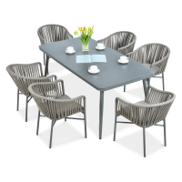 Set de sufragerie de grădină CALLAS 180 Taupe