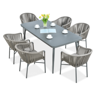 Set de sufragerie de grădină CALLAS 180 Taupe