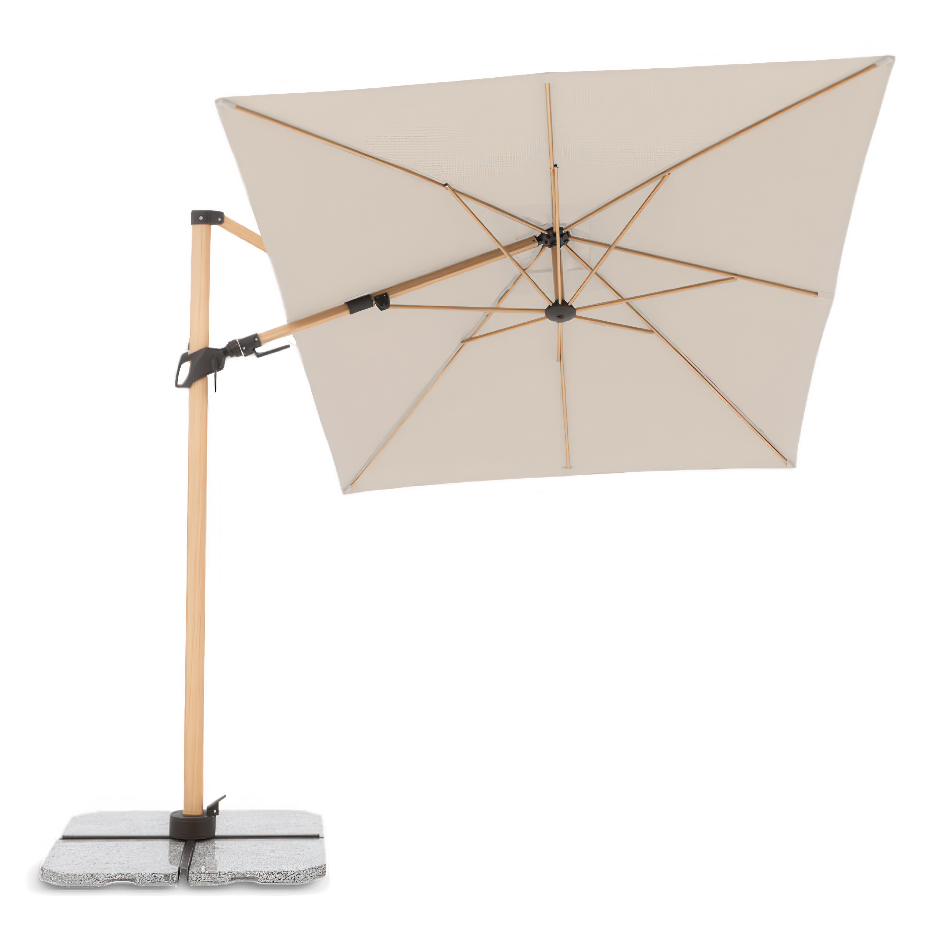Umbrelă de grădină Doppler ALU WOOD 220 x 300 Bej