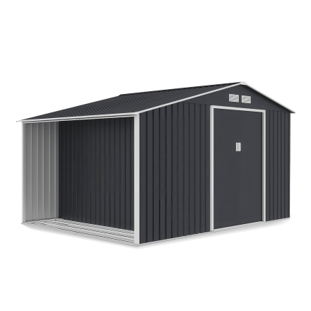 Domek narzędziowy MADISON 342x255cm Cold Grey - rzut na białym tle