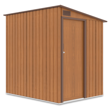 Domek ogrodowy JASPER 150x194cm Oak z jednospadowym dachem na prawo