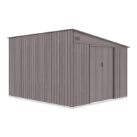 Șopron pentru scule JASPER 279x321cm Lemn deschis - Hardmaister