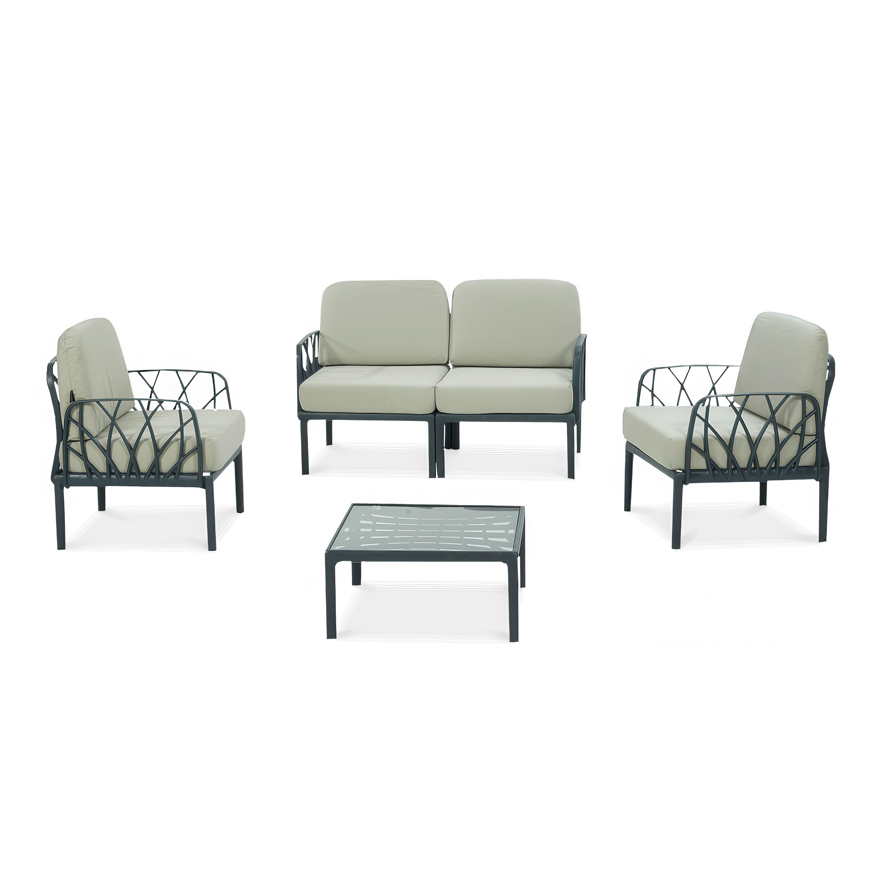 Novussi set modular de grădină GARDA 2 Antracit