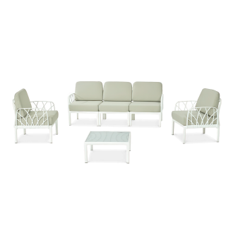 Novussi set modular de grădină GARDA 3 Alb