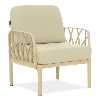 Fotoliu de grădină pentru setul GARDA Cappucino