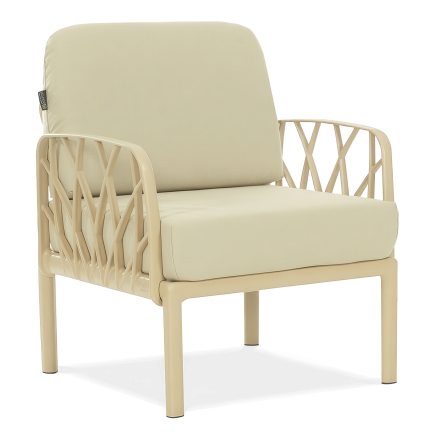 Fotoliu de grădină pentru setul GARDA Cappucino