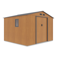 Casa de scule HUDSON 277x255cm stejar gri - Hardmaister