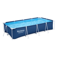 Piscină cu cadru dreptunghiular din oțel Pro 4 x 2,1 x 0,8 m - BESTWAY 56405