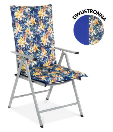 Pernă pentru șezlong de grădină cu două fețe Sea Flower, 116x51cm- MOODME