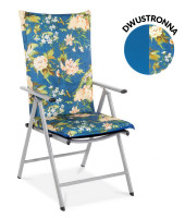 Pernă față-verso cu spătar pentru șezlong 116x51cm Jeans Plant - MOODME