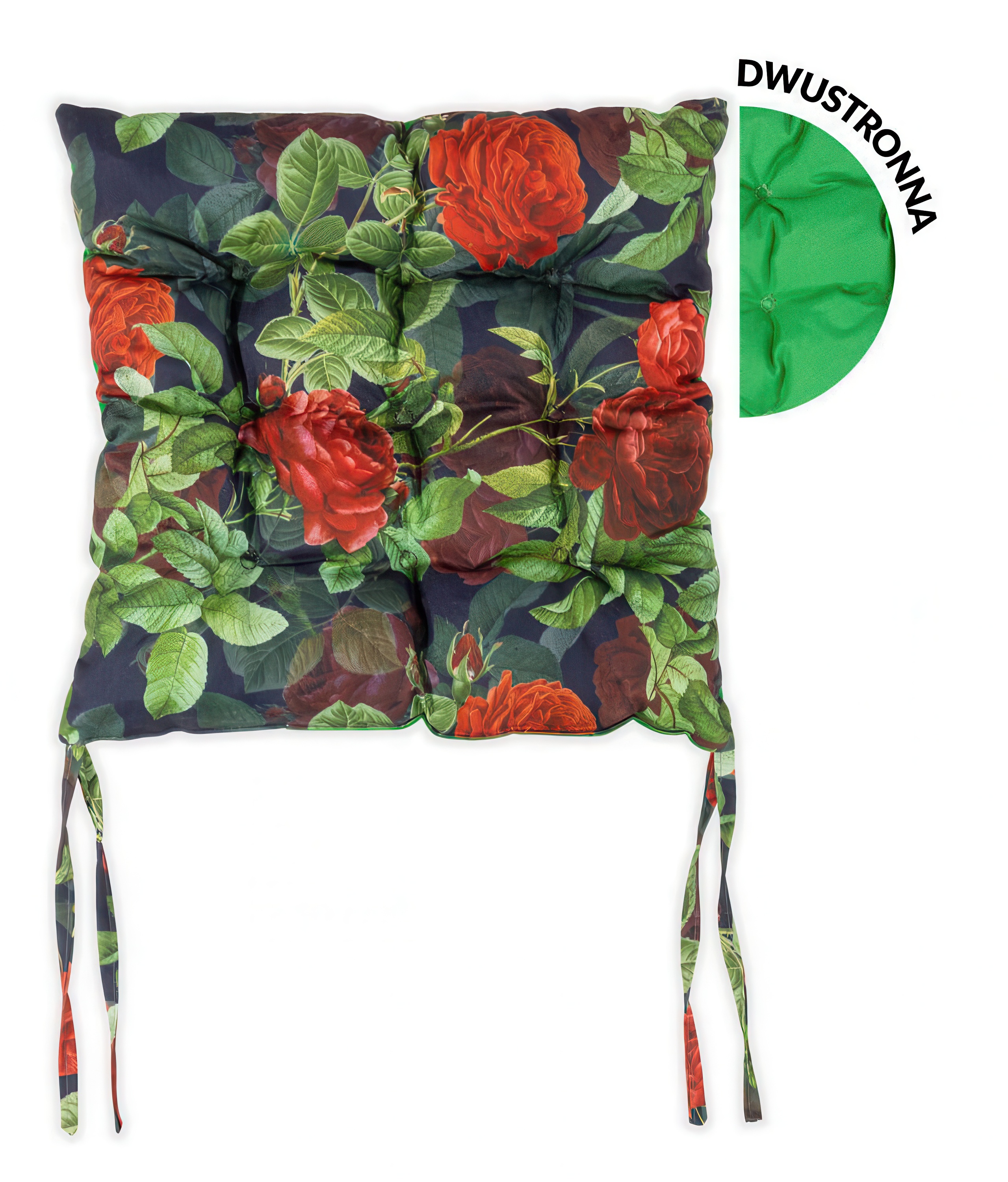 Pernă pentru scaun de grădină cu două fețe 40x40cm Rose Garden - MOODME