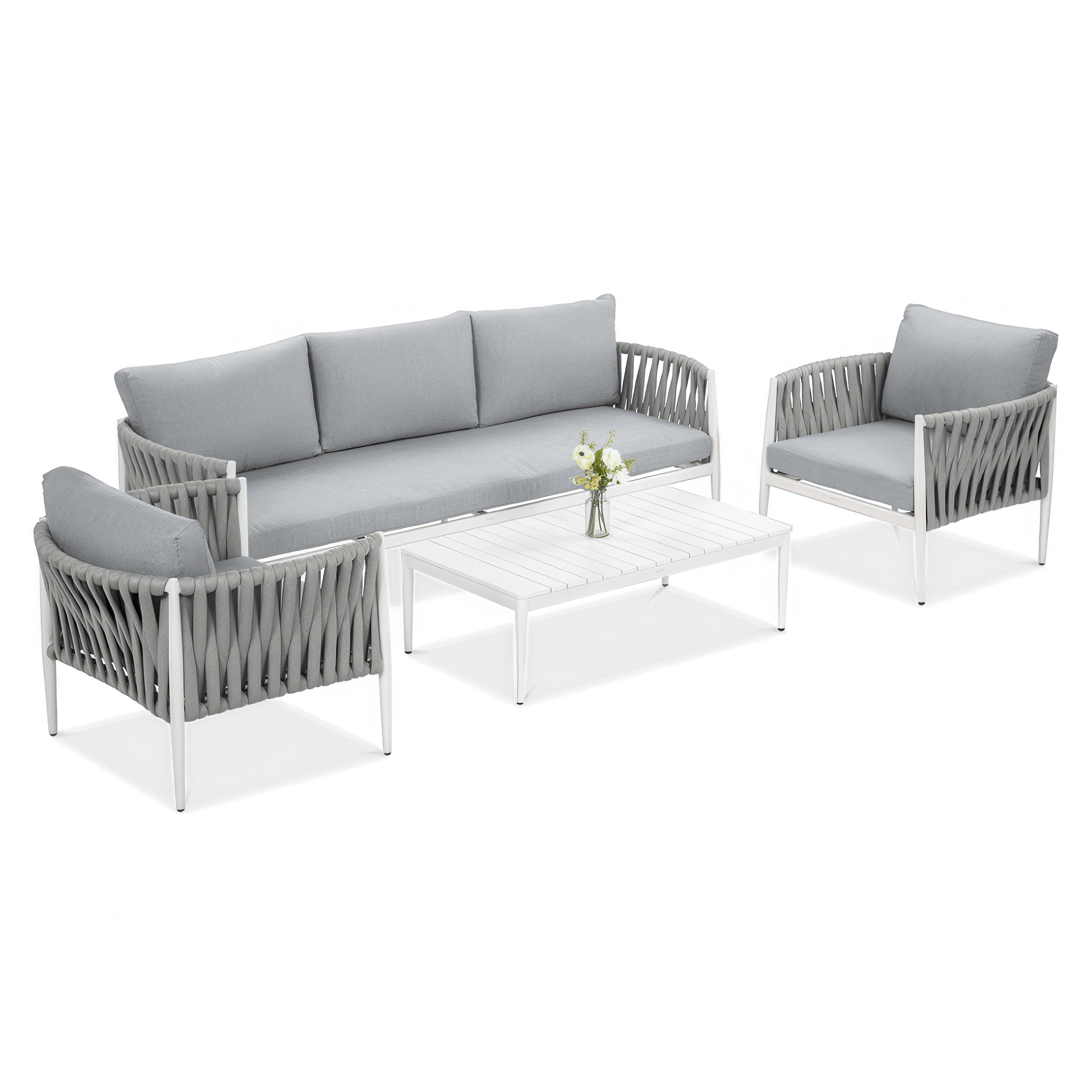 Set de mobilier de grădină MONZA Caffe White - FURRORE