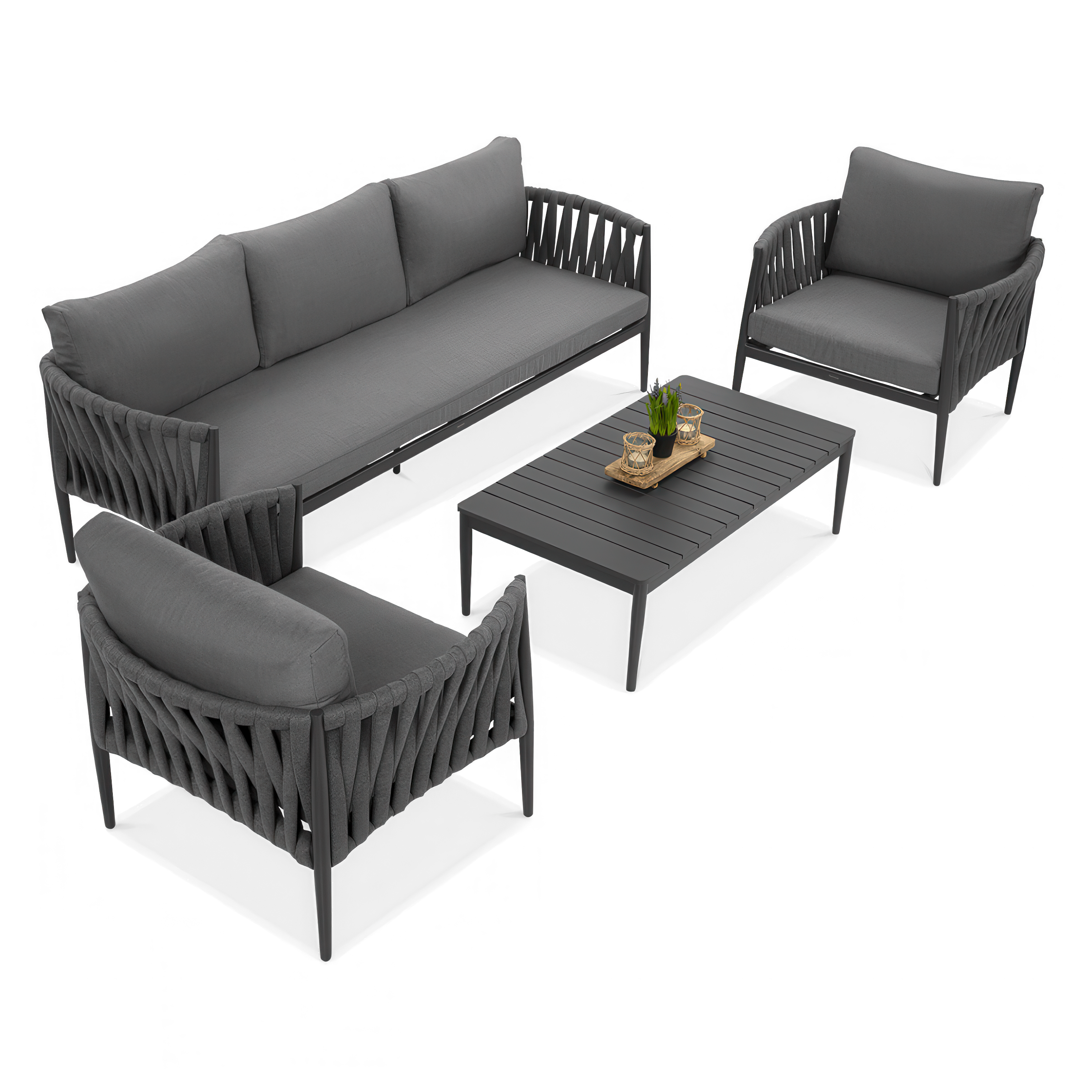 Set de grădină MONZA Caffe Grey - FURRORE