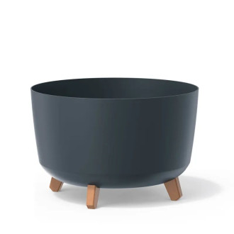 Gracia Ghiveci cu picioare standard 39x39x27cm antracit - PROSPERPLAST