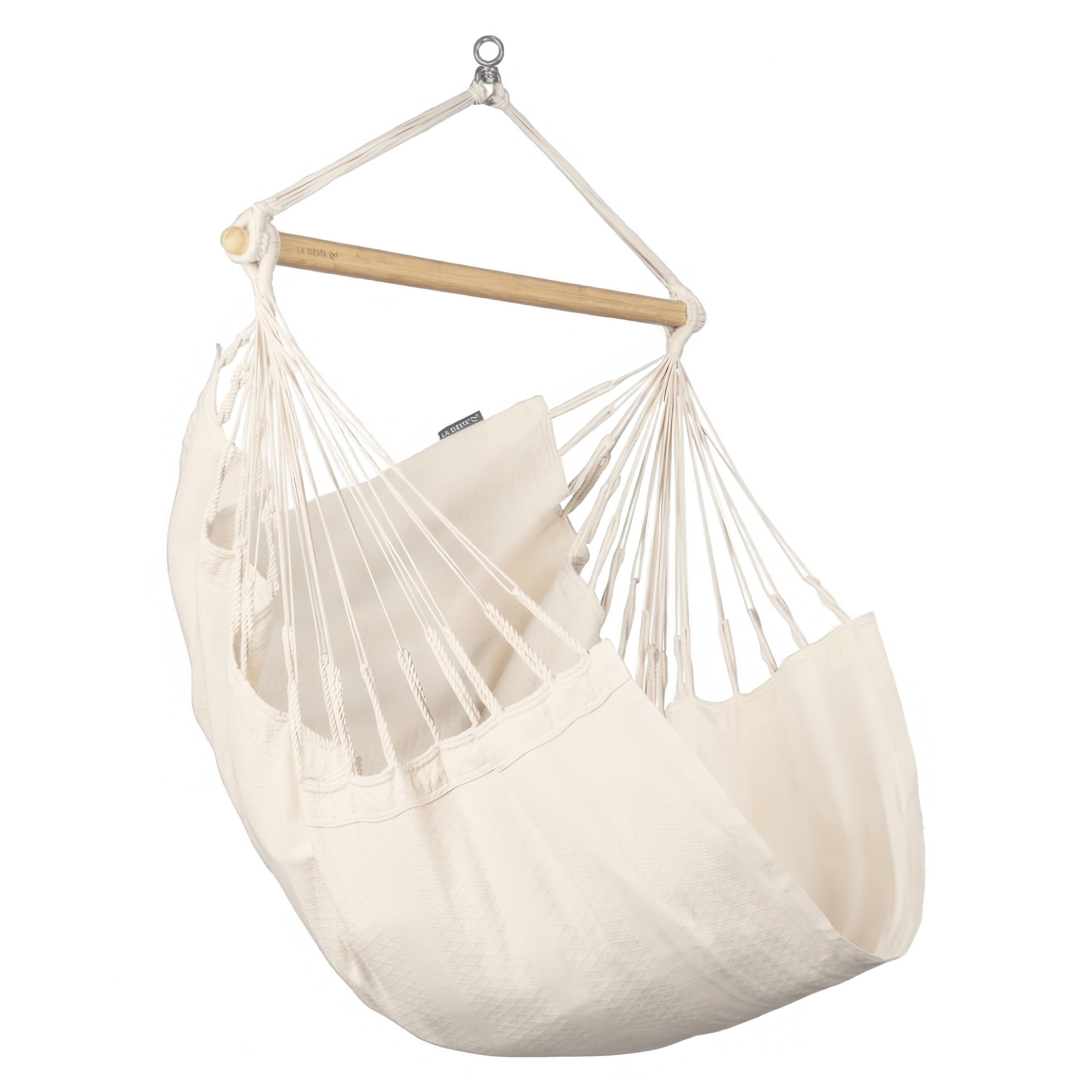 Scaun hamac din bumbac organic HABANA Basic Latte - LA SIESTA