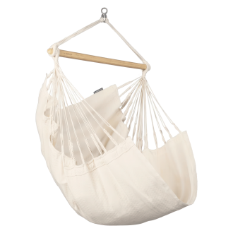 Scaun hamac din bumbac organic HABANA Basic Latte - LA SIESTA