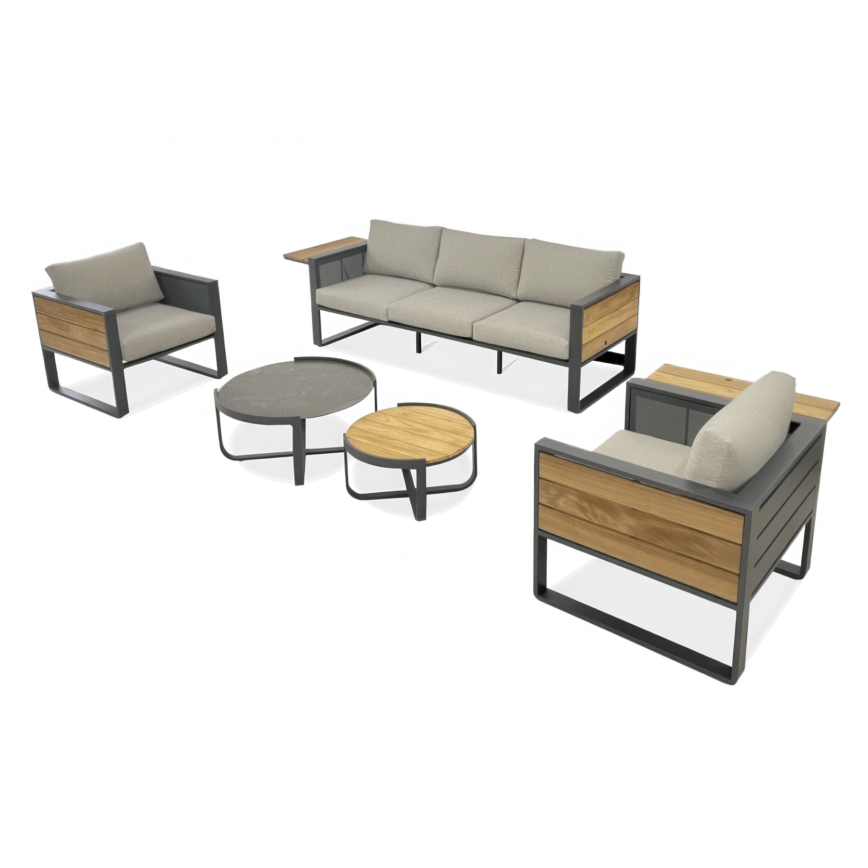 Komplet wypoczynkowy na taras CARDENA Caffe Grey FURRORE