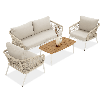 ROMA CAFFE Set de mobilier bej deschis - FURRORE