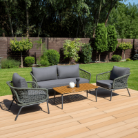 ROMA CAFFE Set de grădină verde vânător - FURRORE