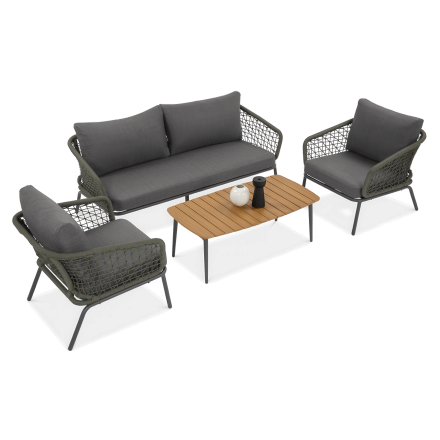 ROMA CAFFE Set de grădină verde vânător - FURRORE