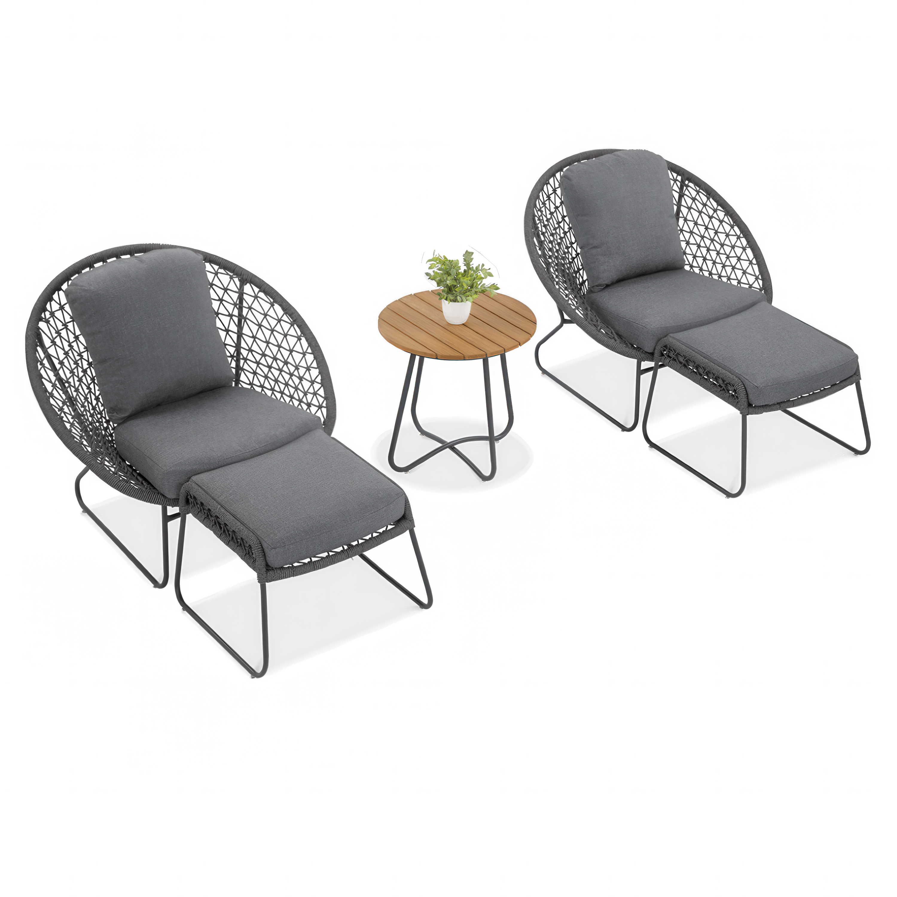 AMANTI DUO Set canapea gri închis - FURRORE