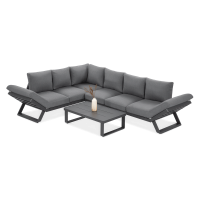 Canapea de colț TROFEO gri închis - FURRORE