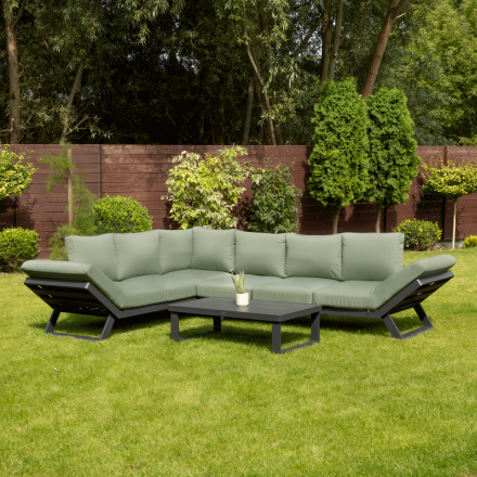 Canapea de colț TROFEO Hunter Green - FURRORE